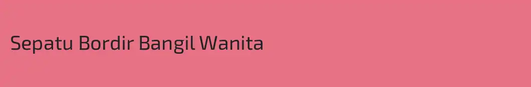 Sepatu Bordir Bangil Wanita